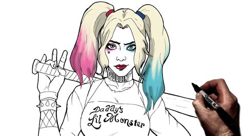 harley quinn diy|harley quinn how to draw.